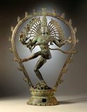Nataraja or Nataraj ('The Lord - or King - of Dance'; Tamil: Kooththan) is a depiction of the Hindu god Shiva as the cosmic dancer Koothan who performs his divine dance to destroy a weary universe and make preparations for god Brahma to start the process of creation.<br/><br/>

A Tamil concept, Shiva was first depicted as Nataraja in the famous Chola bronzes and sculptures of Chidambaram. The dance of Shiva in Tillai, the traditional name for Chidambaram, forms the motif for all the depictions of Shiva as Nataraja. He is also known as 'Sabesan' in Tamil which means 'The Lord who dances on a dais'. The form is present in most Shiva temples in South India, and is the main deity in the famous temple at Chidambaram.<br/><br/>

The sculpture is usually made in bronze, with Shiva dancing in an aureole of flames, lifting his left leg (and in rare cases, the right leg) and balancing over a demon or dwarf (Apasmara) who symbolizes ignorance. It is a well known sculptural symbol in India and popularly used as a symbol of Indian culture.<br/><br/>

The two most common forms of Shiva's dance are the Lasya (the gentle form of dance), associated with the creation of the world, and the Tandava (the violent and dangerous dance), associated with the destruction of weary worldviews - weary perspectives and lifestyles. In essence, the Lasya and the Tandava are just two aspects of Shiva's nature; for he destroys in order to create, tearing down to build again.